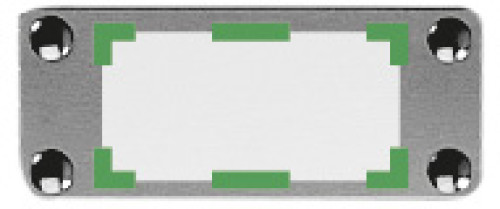 Sur la plaque en métal