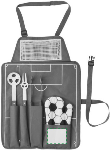 Sur la poche face avant