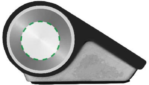 Sur le côté gauche