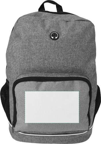 Sur la poche face avant