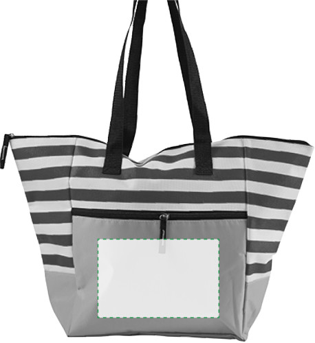 Sur la poche face avant