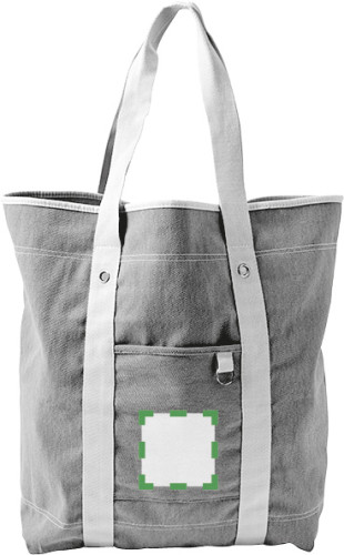 Sur la poche face avant