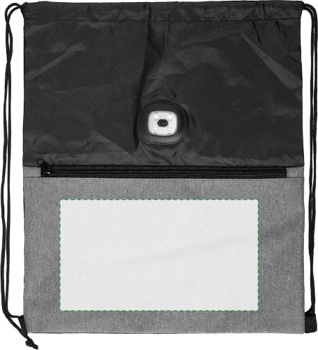 Sur la poche face avant