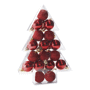 17 boules de Noël en boite Rougerouge