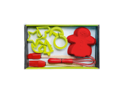 2 moules en silicone, 6 emporte pièces en plastiqu