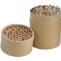 48 crayons de couleurs, boîte en carton Marronmarron