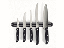 5 couteaux de cuisine sur barre aimantée Kitchen A