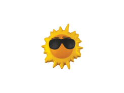 Anti-stress Soleil avec Lunettes