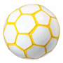 Ballon de foot "Mini Colour" Au choixblanc/jaune