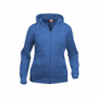 Basic hoody full zip ladies Au choixbleu marine
