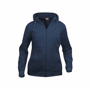 Basic hoody full zip ladies Bleubleu foncé