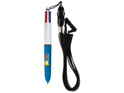 Bic® 4 colours mini + lanyard