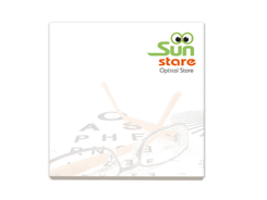 Bloc repositionnable personnalisé 75x75mm