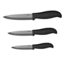 Bloc 3 couteaux noir céramiques Kitchen Artist Noirnoir