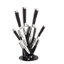 Bloc design 5 couteaux inox Kitchen Artist Au choixargenté/noir