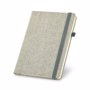 Carnet A5 couverture Canvas GrisGris