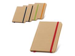 Bloc-notes carton élastique coloré personnalisé