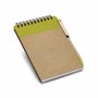 Carnet spirale carton avec stylo VertVert clair