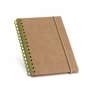 Carnet spirale A6 carton rigide VertVert clair
