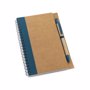 Carnet kraft et stylo BleuBleu