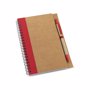 Carnet kraft et stylo RougeRouge