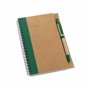 Carnet kraft et stylo VertVert