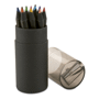 Blocky - 12 crayons de couleurs noirs Noirnoir