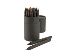 Blokymoore - 24 crayons de couleurs noirs