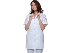 Blouse manches courtes brodée femme