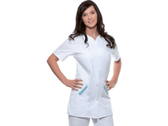 Blouse manches courtes logotée femme