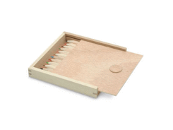 Boîte en bois avec 12 crayons de couleur