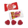 Bonbon coeur publicitaire flowpack personnalisé Au choixAu choix