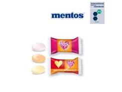 Bonbon mentos en flowpack blanc