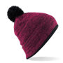 Bonnet à pompon snowstar boarder Noirfuchsia/noir