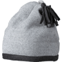 Bonnet polaire à pompom Au choixgris clair mélangé