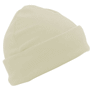 Bonnet publicitaire polaire à revers Au choixblanc cassé
