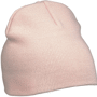 Bonnet publicitaire tricot sans revers Roserose clair