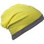 Bonnet streetwear à revers Au choixjaune mélangé/gris f