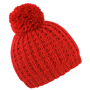 Bonnet trico doux pompon Rougerouge