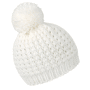 Bonnet trico doux pompon Au choixivoire