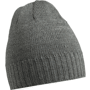 Bonnet tricot avec rebord Grisgris foncé melangé