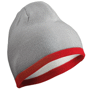 Bonnet tricot bicolor sans revers Grisgris clair/bourgogne
