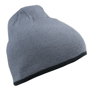 Bonnet tricot bicolor sans revers Grisgris clair/gris fonc