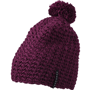 Bonnet tricot personnalisé crocheté à pompom Au choixpourpre