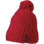 Bonnet tricot personnalisé crocheté à pompom Rougerouge