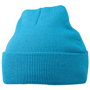 Bonnet tricot publicitaire à revers Bleubleu aqua