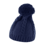 Bonnet tricoté à pompon Au choixbleu marine