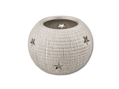 Bougeoir de Noël en porcelaine glitter