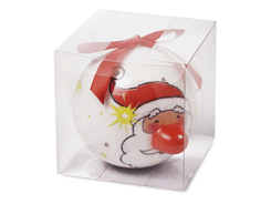 Boule de Noël blanche avec LED