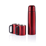 Bouteille isotherme et ses 2 mugs Rougerouge